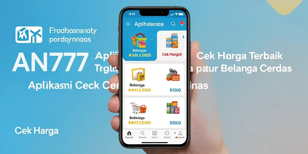 Antarmuka AN777 yang intuitif untuk cek harga produk.