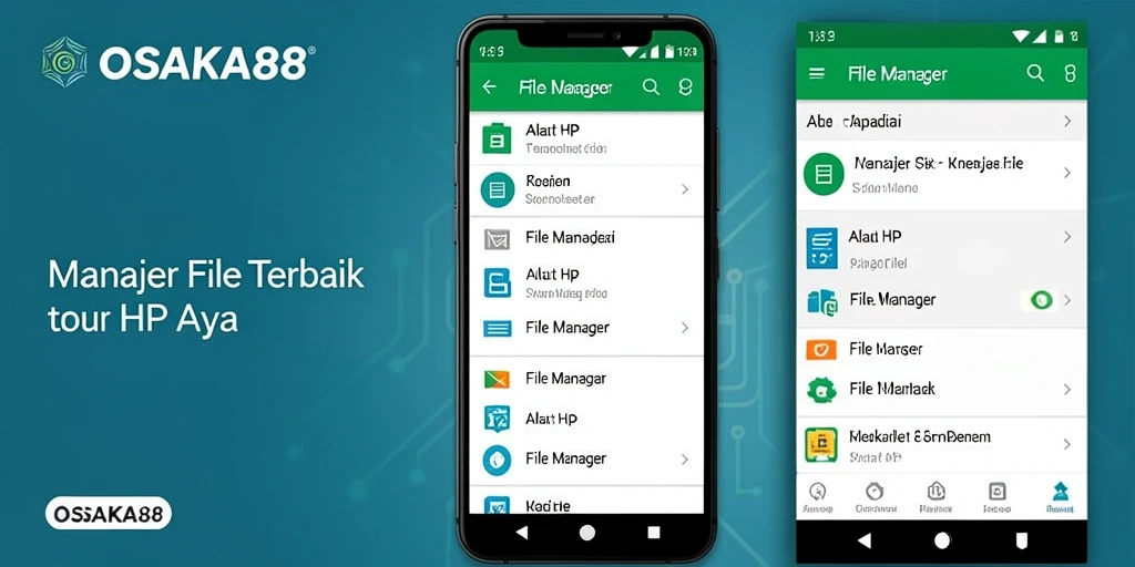 Antarmuka OSAKA88 yang sederhana dan fungsional untuk File Manager.