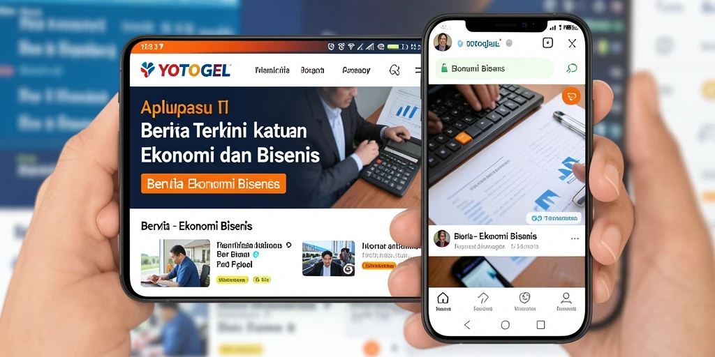 Tampilan antarmuka YOTOGEL yang informatif tentang ekonomi dan bisnis.
